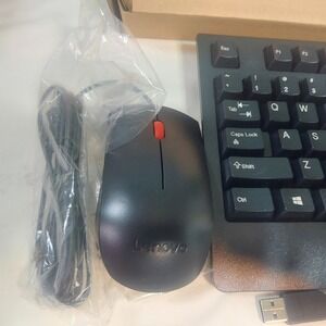 Lenovo Wired Keyboard and Mouse Combo Black USB SD50L80031 00XH688 00PH133